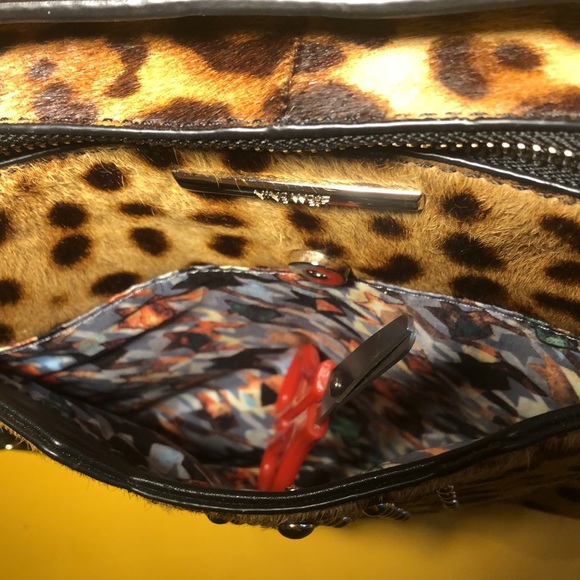 NINE WEST cow fur crossbody bag - Picture 4 of 14